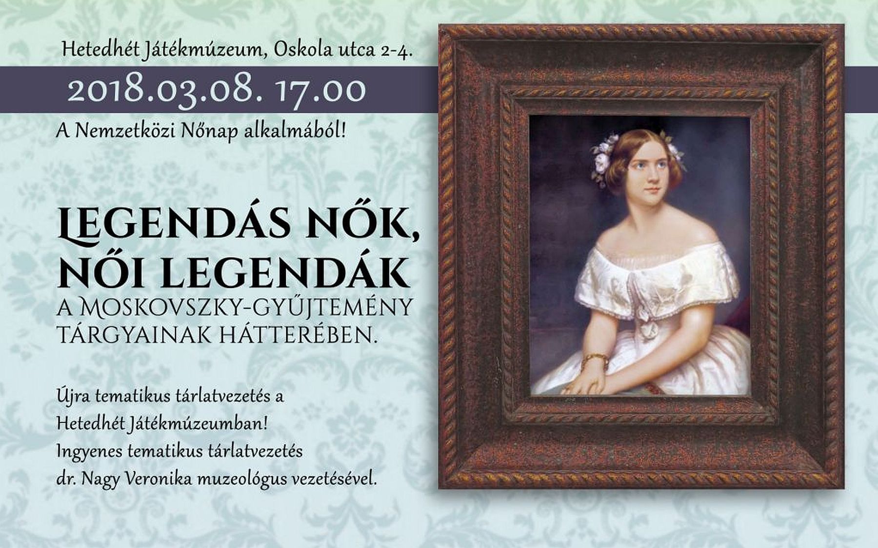 Tematikus tárlatvezetéssel vár nőnap alkalmából a Hetedhét Játékmúzeum